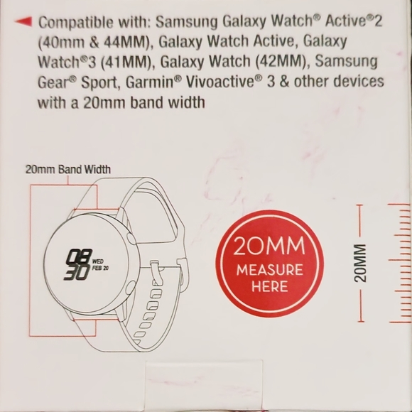 New! Black Stainless Steel Mesh Band for 20mm Smartwatch! -Universal - Picture 5 of 7